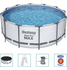 Басейн каркасний Bestway 92833 Steel Pro MAX 366 см - білий