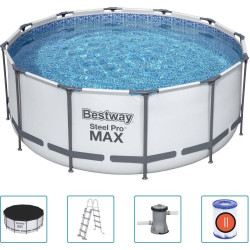 Басейн каркасний Bestway 92833 Steel Pro MAX 366 см - білий