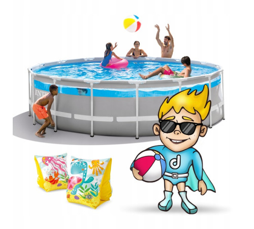 Басейн каркасний 17в1 INTEX 26730, 488 х 122 см