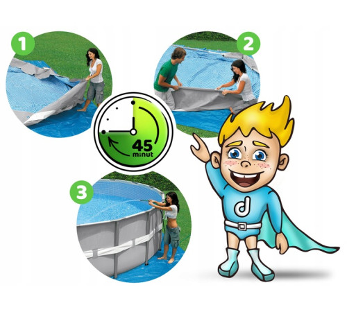 Басейн каркасний 17в1 INTEX 26730, 488 х 122 см