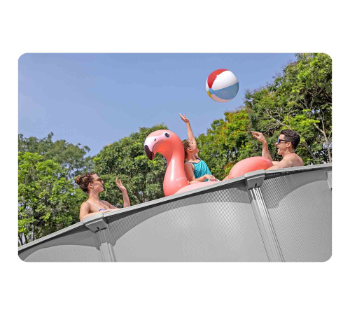 Basen ogrodowy panelowy całoroczny 457 x 122 cm 13w1 Bestawy 56384