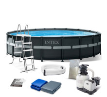 Basen ogrodowy stelażowy 549 x 132 cm 12w1 INTEX 26330