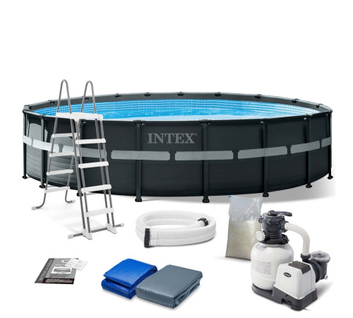 Basen ogrodowy stelażowy 549 x 132 cm 12w1 INTEX 26330
