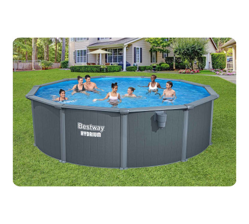 Basen ogrodowy panelowy całoroczny 488 x 132 cm 13w1 Bestawy 561CU