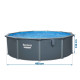 Basen ogrodowy panelowy całoroczny 488 x 132 cm 13w1 Bestawy 561CU