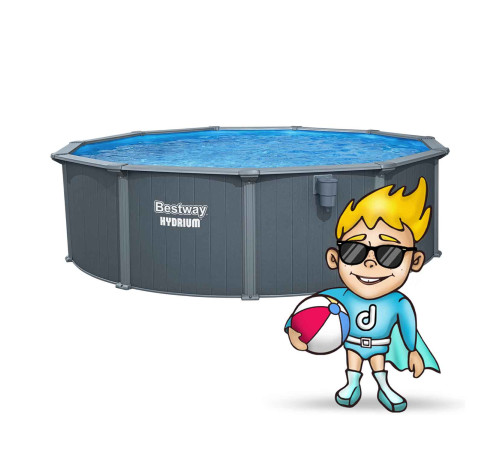 Basen ogrodowy panelowy całoroczny 488 x 132 cm 13w1 Bestawy 561CU