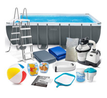 Basen ogrodowy stelażowy 549 x 274 x 132 cm 18w1 INTEX 26356