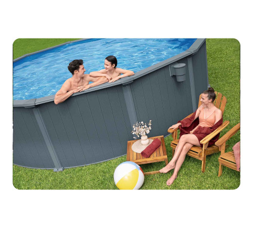 Basen ogrodowy panelowy całoroczny 549 x 132 cm 13w1 Bestawy 561CS