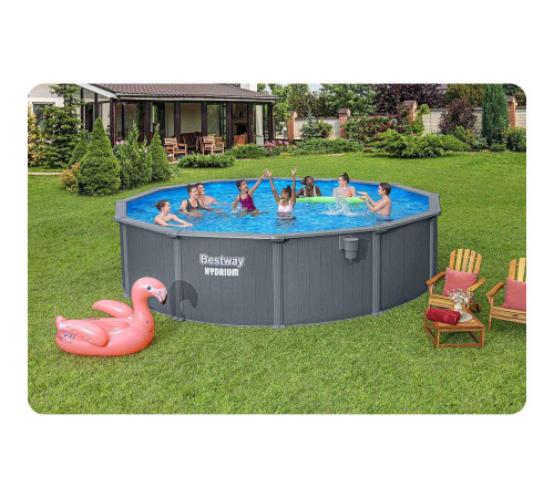 Basen ogrodowy panelowy całoroczny 549 x 132 cm 13w1 Bestawy 561CS