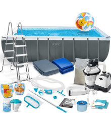 Basen ogrodowy stelażowy 549 x 274 x 132 cm 21w1 INTEX 26356