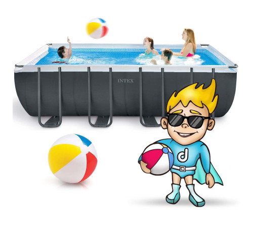 Basen ogrodowy stelażowy 549 x 274 x 132 cm 21w1 INTEX 26356