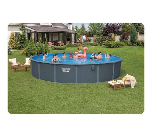 Basen ogrodowy panelowy całoroczny 732 x 132 cm 13w1 Bestawy 561RP