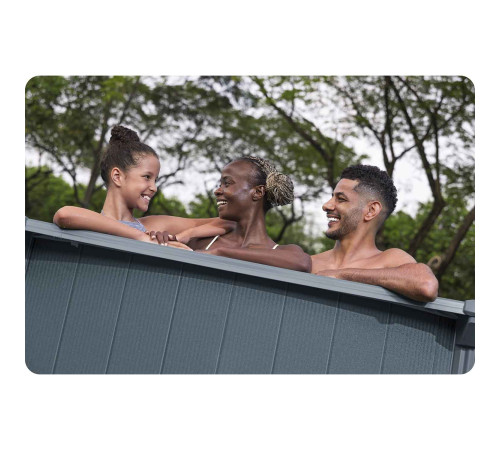 Basen ogrodowy panelowy całoroczny 732 x 132 cm 13w1 Bestawy 561RP