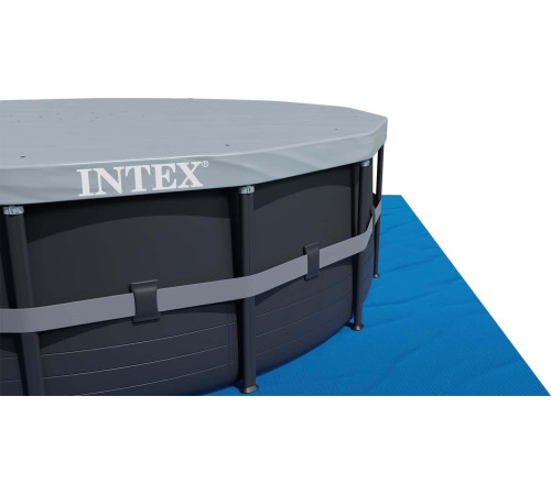 Басейн каркасний 11в1 INTEX 26326, 488 х 122 см, темно-сірий