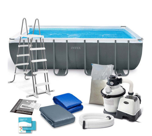 Basen ogrodowy stelażowy 549 x 274 x 132 cm 12w1 INTEX 26356