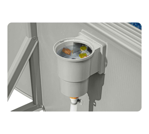 Basen ogrodowy panelowy całoroczny 500x366x122 cm 13w1 Bestawy 56586