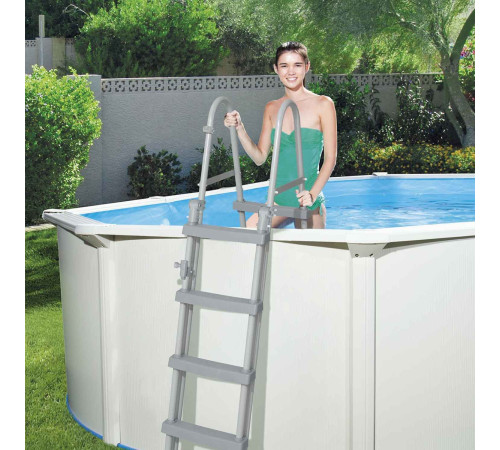 Basen ogrodowy panelowy całoroczny 500x366x122 cm 13w1 Bestawy 56586