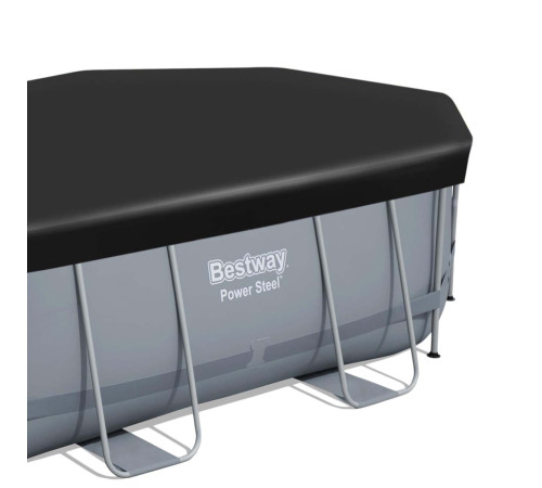 Басейн каркасний овальний 18в1 Bestway 56448 + піноутворювач 488 x 305 x 107 см