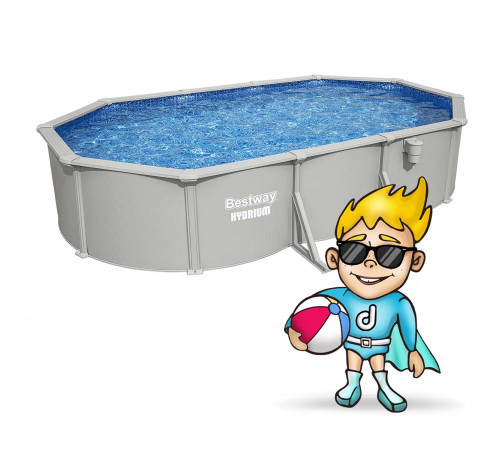 Basen ogrodowy panelowy całoroczny 610x366x122 cm 13w1 Bestawy 56369