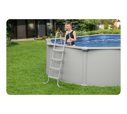 Basen ogrodowy panelowy całoroczny 610x366x122 cm 13w1 Bestawy 56369