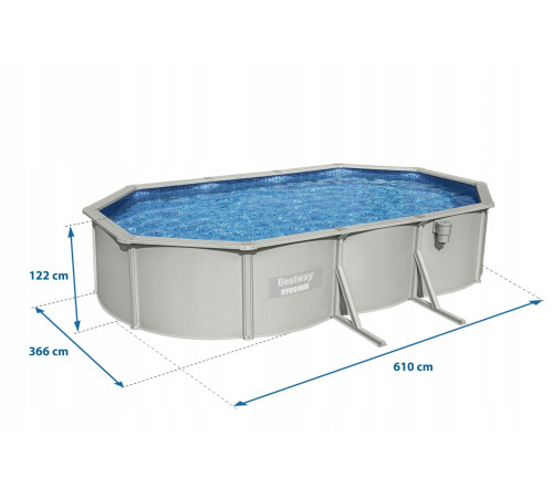 Басейн каркасний 13в1 Bestway Hydrium 56369 610 х 366 х 122 см