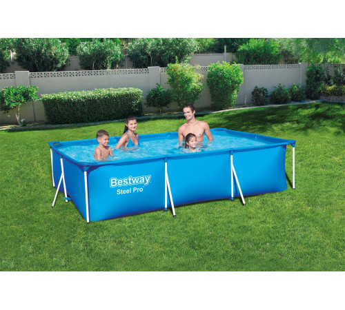 Басейн каркасний прямокутний Bestway 56404 Steel Pro 300 x 201 см Басейн каркасний прямокутний Bestway 56404 Steel Pro 300 x 201 см