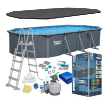 Basen ogrodowy panelowy całoroczny 732x366x132 cm 13w1 Bestawy 561CW