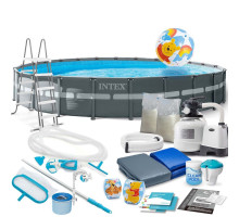 Basen ogrodowy stelażowy 732 x 132 cm 20w1 INTEX 26340