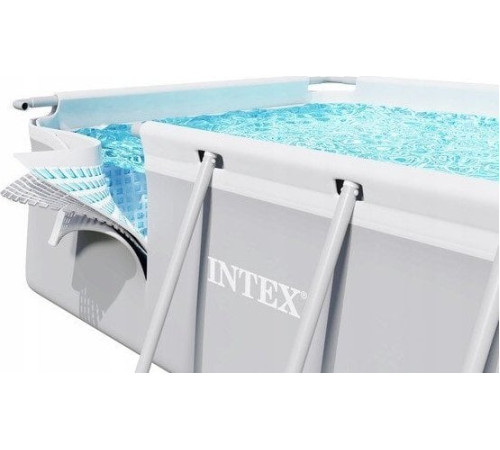 Басейн каркасний прямокутний 6в1 INTEX 26792GN, 488 x 244 x 107 см, сірий