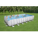 Басейн каркасний прямокутний Bestway 56475, 732 x 366 x 132 см - білий