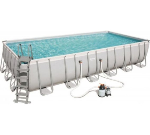 Басейн каркасний прямокутний Bestway 56475, 732 x 366 x 132 см - білий