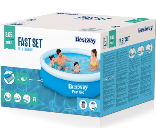 Басейн надувний Bestway 305 x 305 см Басейн надувний Bestway 305 x 305 см