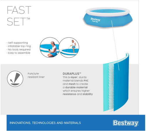 Басейн надувний Bestway 305 x 305 см Басейн надувний Bestway 305 x 305 см