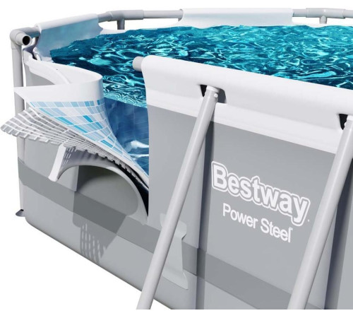 Басейн каркасний овальний 12в1 Bestway 56710 Power Steel, 549 x 274 см - сірий Басейн каркасний овальний 12в1 Bestway 56710 Power Steel, 549 x 274 см - сірий