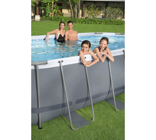 Басейн каркасний овальний 12в1 Bestway 56710 Power Steel, 549 x 274 см - сірий Басейн каркасний овальний 12в1 Bestway 56710 Power Steel, 549 x 274 см - сірий