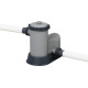 Басейн каркасний овальний 12в1 Bestway 56710 Power Steel, 549 x 274 см - сірий
