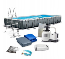 Basen ogrodowy stelażowy 975 x 488 x 132 cm 9w1 INTEX 26374