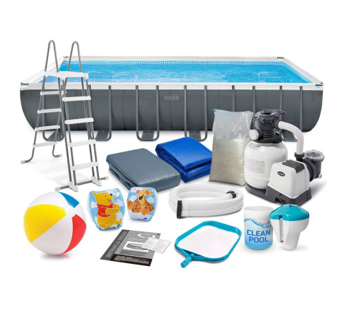 Basen ogrodowy stelażowy 732 x 366 x 132 cm 18w1 INTEX 26364