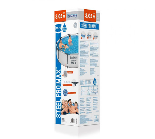 Басейн каркасний Bestway Steel Pro Max 305 x 76 см Басейн каркасний Bestway Steel Pro Max 305 x 76 см