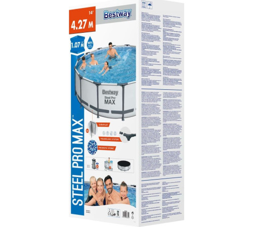 Басейн каркасний 5в1 Bestway 56950 Steel Pro Max 427 см Басейн каркасний 5в1 Bestway 56950 Steel Pro Max 427 см