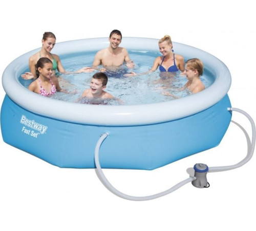 Басейн надувний Bestway 305 х 76 см з фільтруючим насосом