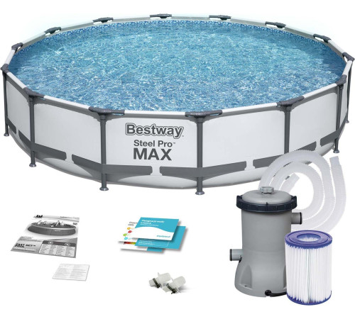 Басейн каркасний 10в1 Bestway 56595 Steel Pro 427 см Басейн каркасний 10в1 Bestway 56595 Steel Pro 427 см