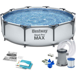 Басейн каркасний 10в1 Bestway 56408 Steel Pro Max 305 см 