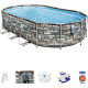 Басейн каркасний овальний Bestway Power Steel Swim, 610 x 366 x 122 см