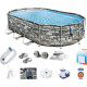 Басейн каркасний овальний Bestway Power Steel Swim, 610 x 366 x 122 см