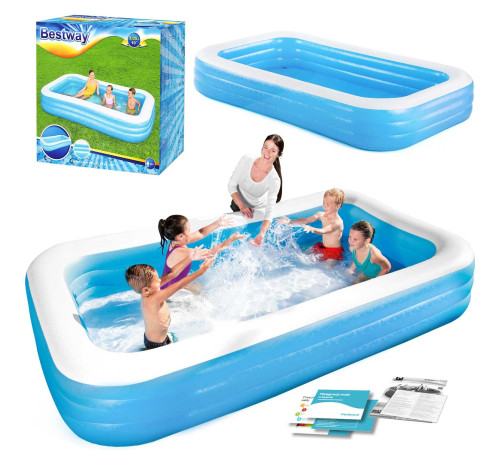 Басейн надувний дитячий Bestway 54009 305x183x56 см