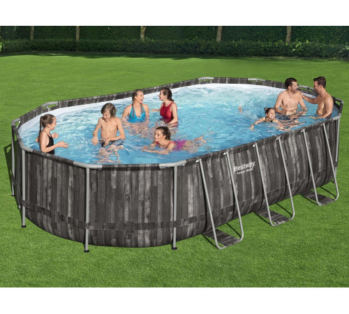 Басейн каркасний овальний 18в1 Bestway 5611R, 610 x 366 x 122 см + самокат