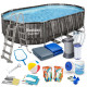 Басейн каркасний овальний 18в1 Bestway 5611R, 610 x 366 x 122 см + самокат
