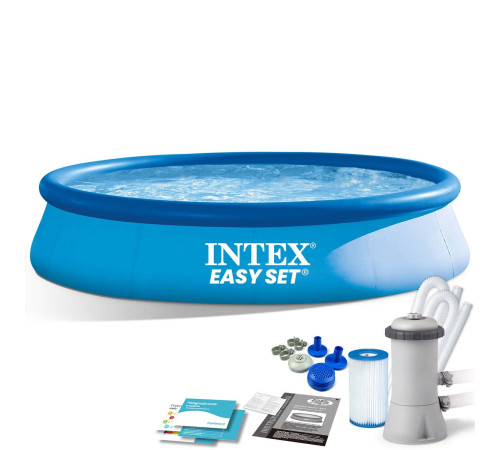 Басейн надувний 9в1 INTEX 28142, 396 x 84 см, блакитний