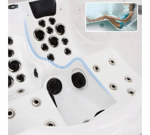 Джакузі садове Home Deluxe IND-230 215 см х 83 см (IND-230) 3-місне Джакузі садове Home Deluxe IND-230 215 см х 83 см (IND-230) 3-місне
